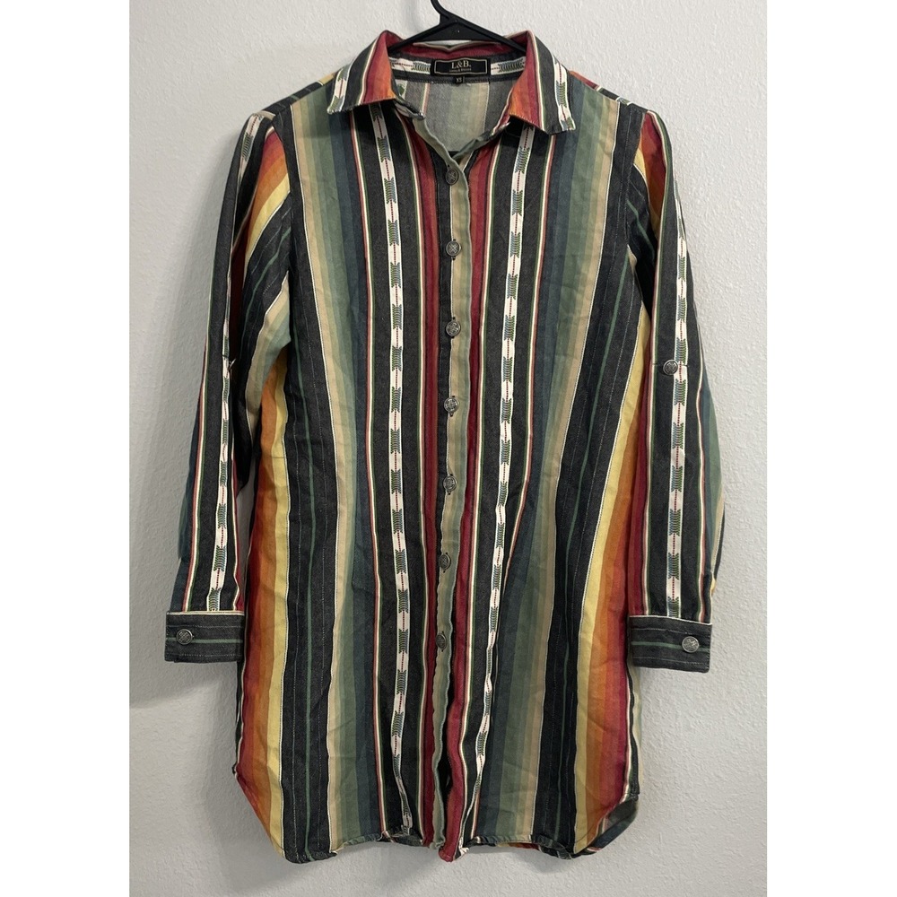 Lucky & Blessed Rodeo Button Up Aztec Print Size X-Small